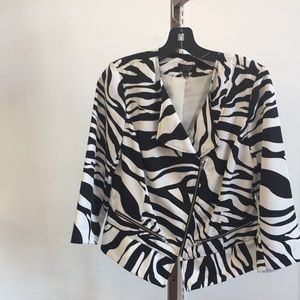 Black and white jacket